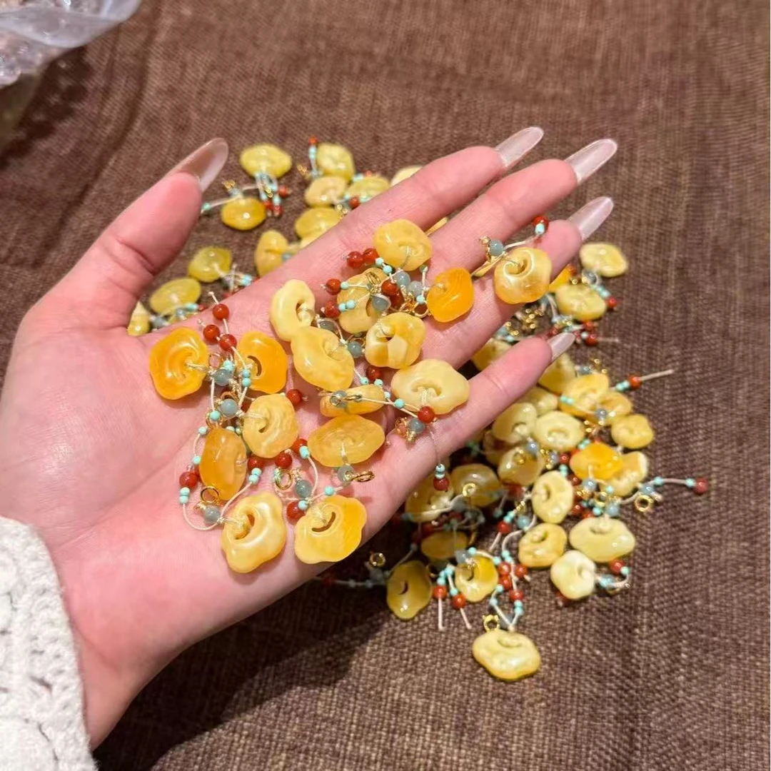 晶挖挖天然白花蜜如意锁万能滴流（吉祥如意）（3843）多样性发其一