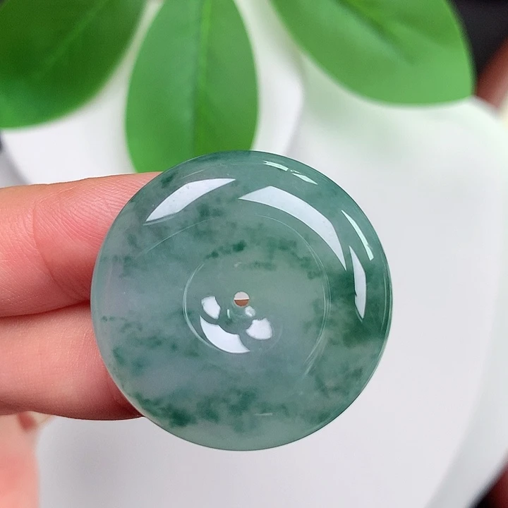 颈饰未镶嵌翡翠平安扣 29.2x6.5mm