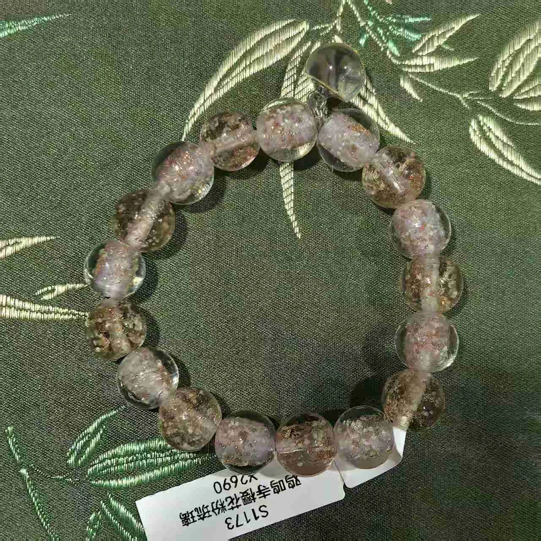 S1173-夜光香灰粉琉璃1.2*17