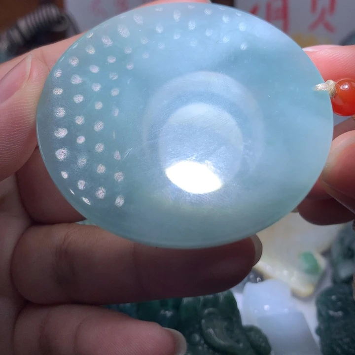 翡翠颈饰未镶嵌保真天然A货翡翠