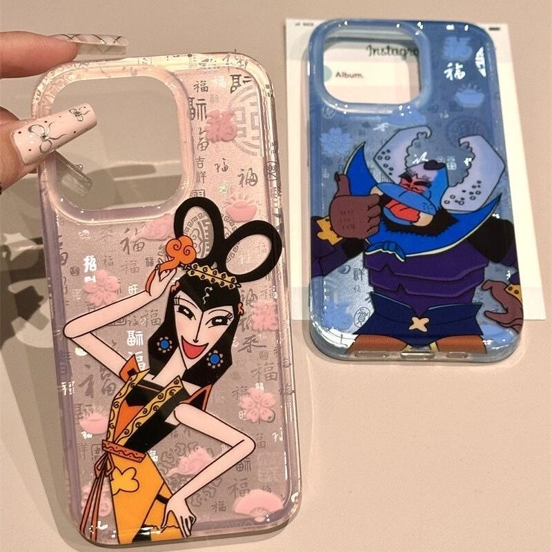 蝎子蛇精大王适用iphone16双层15手机壳苹果14pro新款13/12透明11