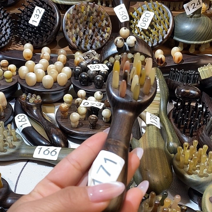 紫光檀紫光檀15齿梳