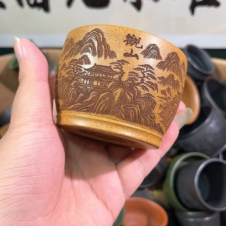 茶杯紫砂全手工紫砂主人杯