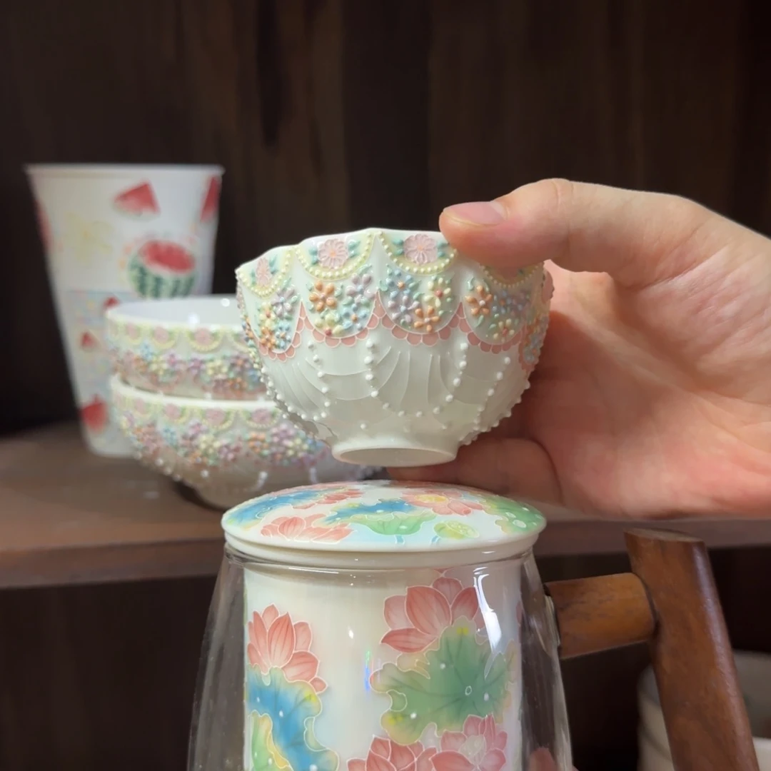 雪***竹妖妖陶瓷手作荷花