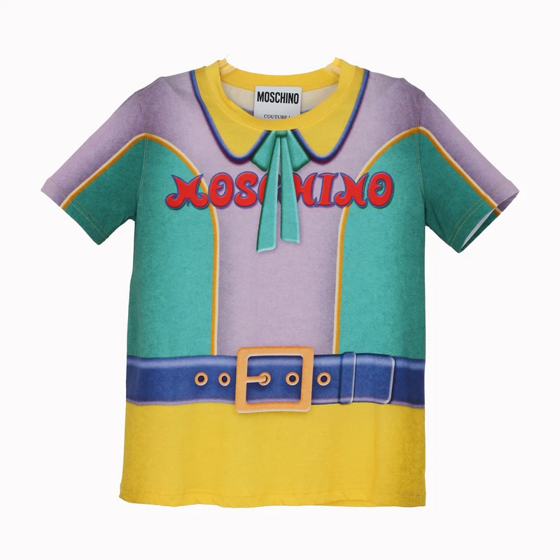Moschino/莫斯奇诺 女士设计感短袖T恤070955403888