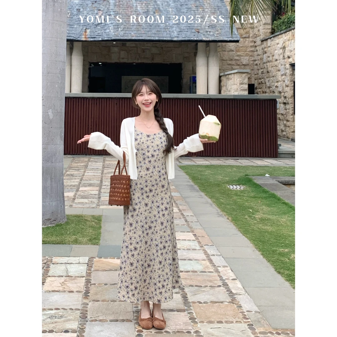 【现货】YOMI定制【浪漫春日颂】碎花显瘦连衣裙女春季春游出行衣服