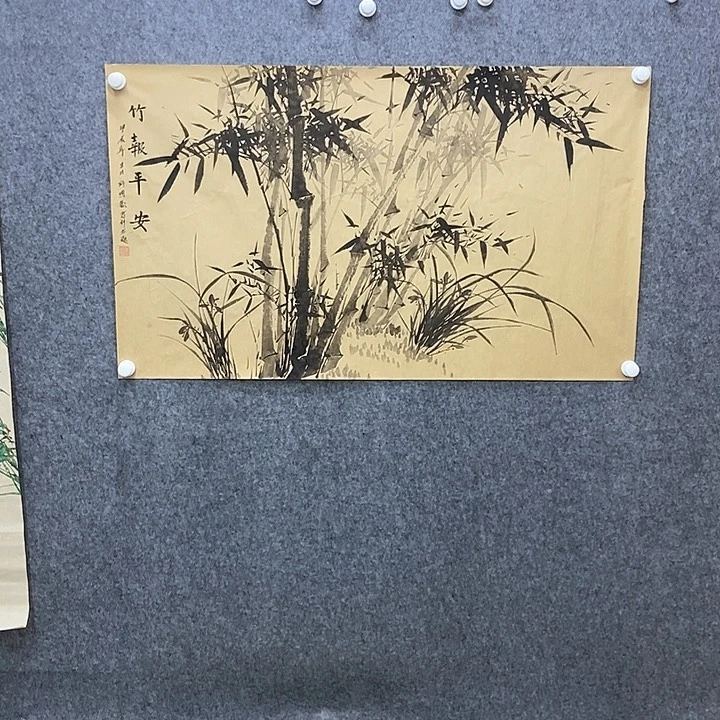 竖款新中式装饰画110×65