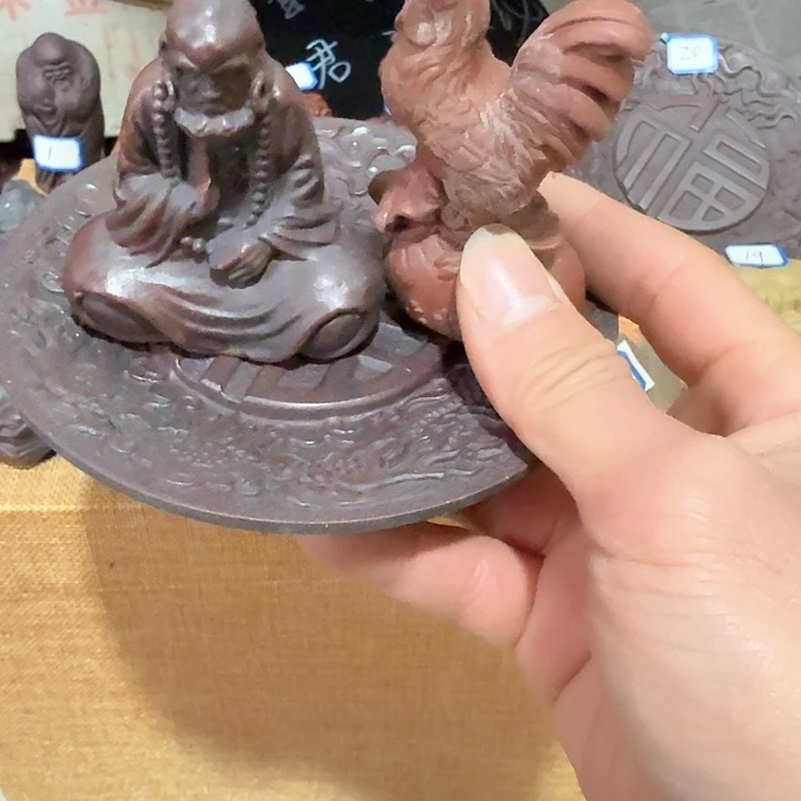 紫砂茶宠边***年雕塑瑕疵茶宠