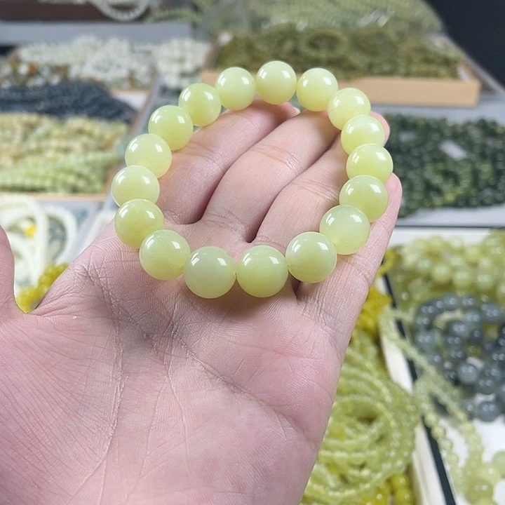 蛇纹石玉未镶嵌手链