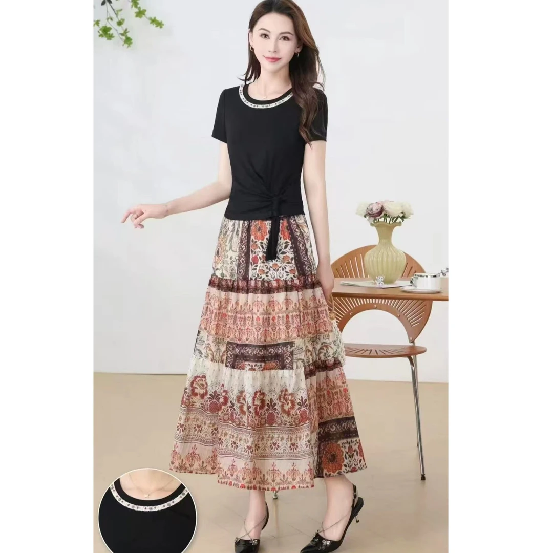 DH52050回味依衣高级感时尚设计师款两件套套裙