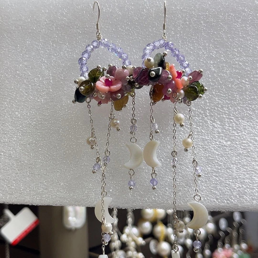 d***n无925银博雅手作S925纯银耳饰