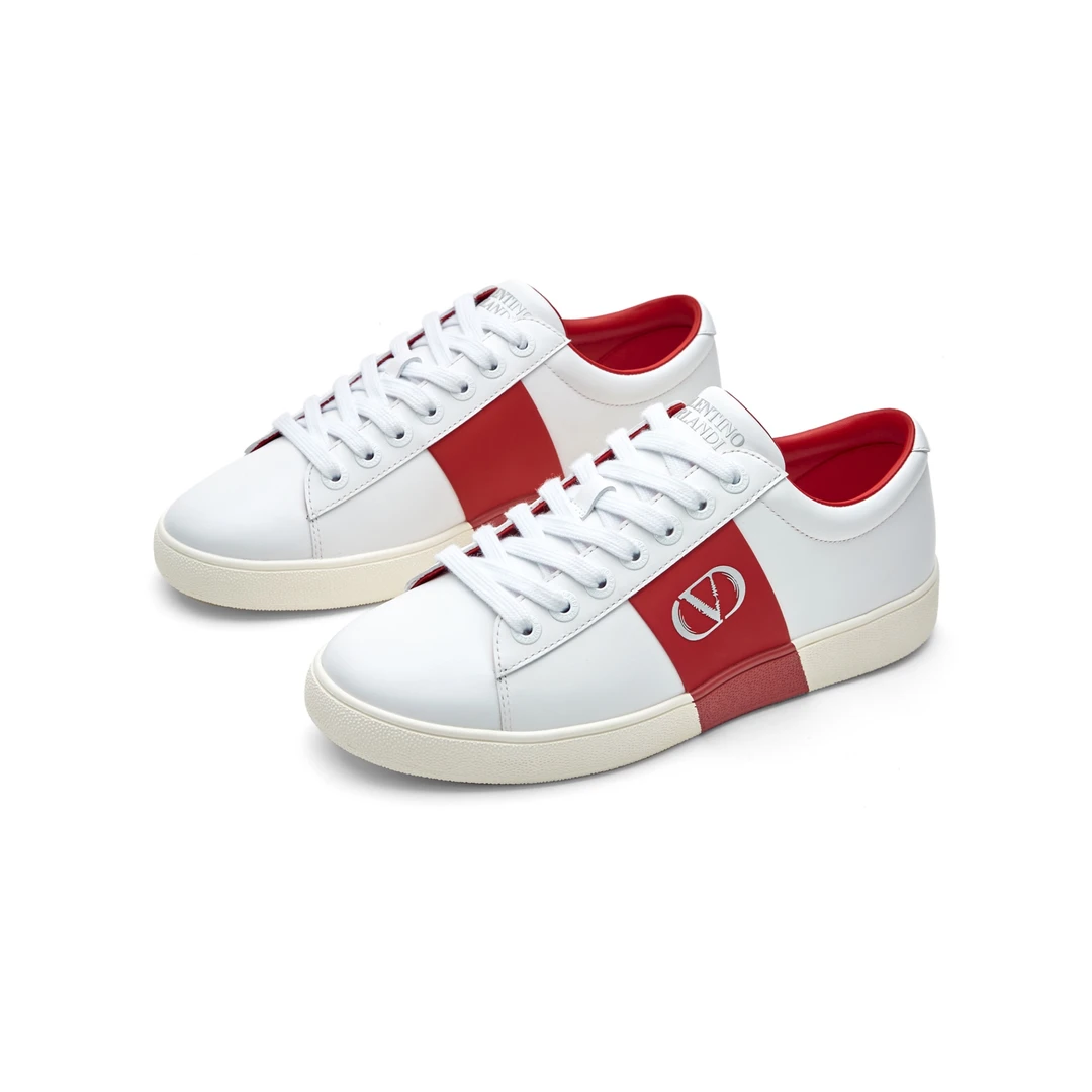 Valentino orlandi男士厚底低帮撞色休闲运动鞋