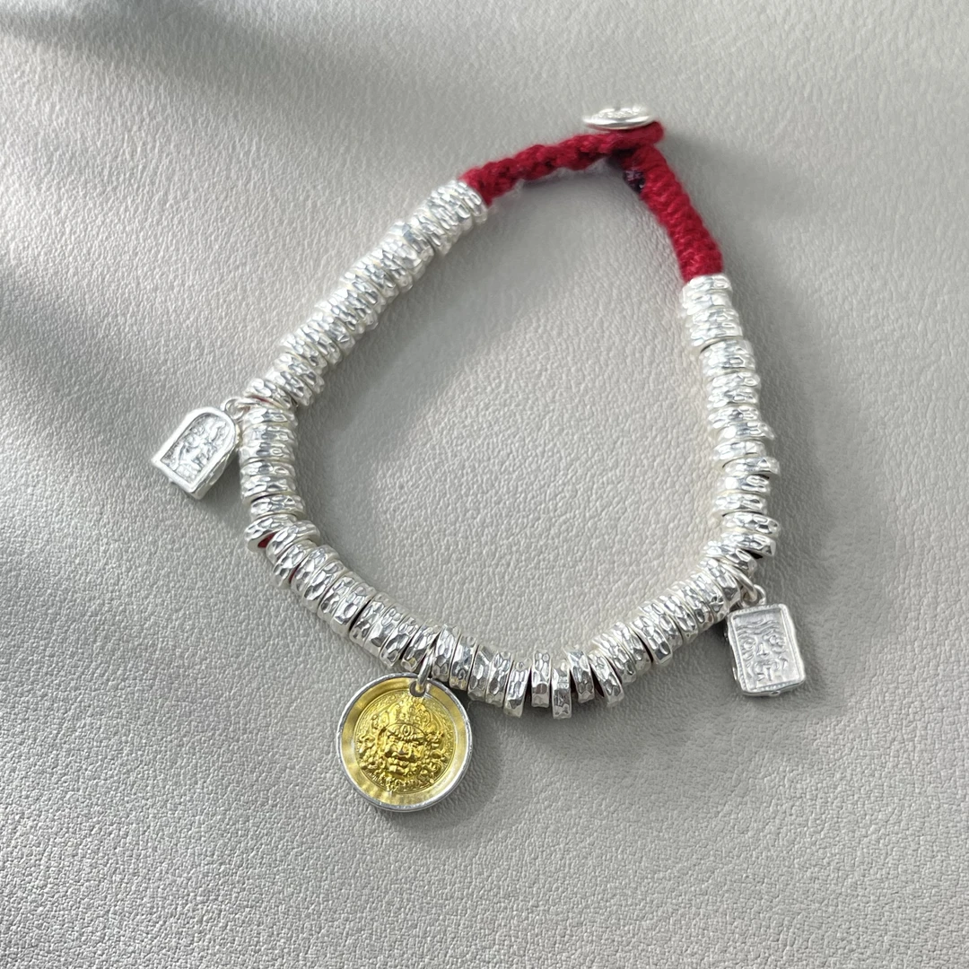 足银银制品 【举石饰品】X0126-1980-47个性手绳（一件发/自选）N