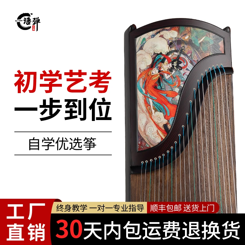 语弹古筝初学者考级入门十级演奏专业成人儿童教学古筝琴乐器