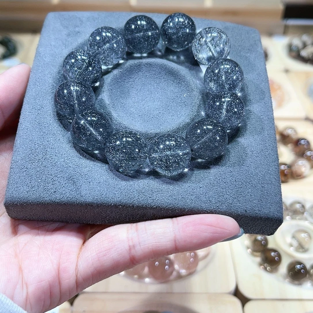 银S925镶嵌珠宝半成品水晶