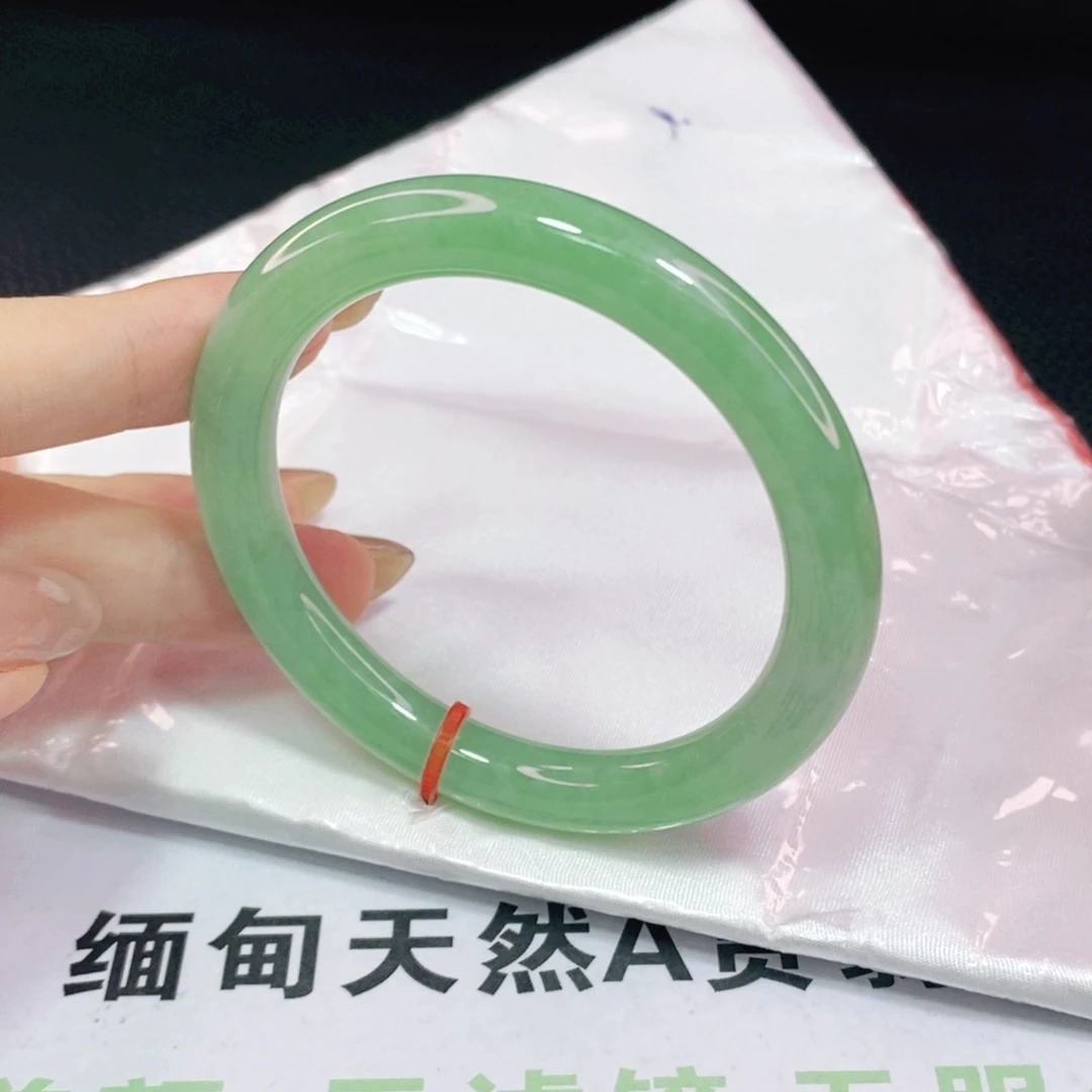 未镶嵌手镯翡翠54圆条