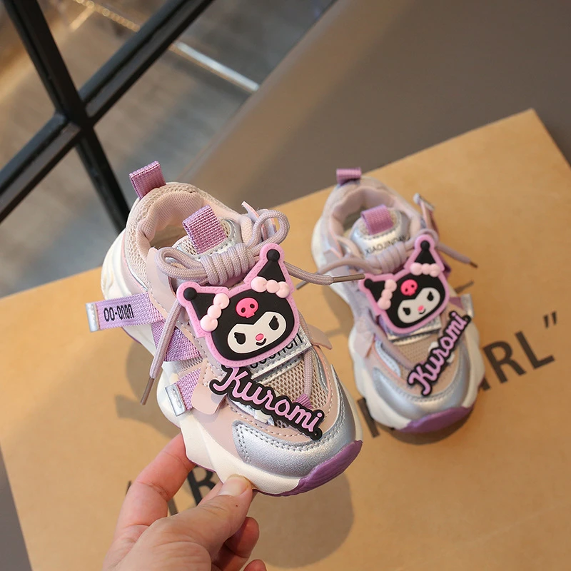 女童运动鞋2025新款春秋儿童老爹鞋卡通时尚洋气女孩软底休闲鞋