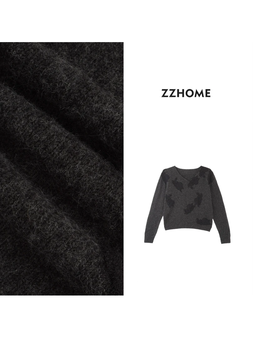 ZOZO HOME ｜肌理之美高延展蕾丝V领上衣q171663p
