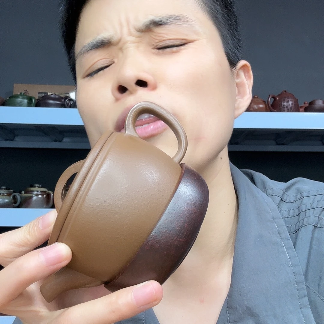 茶壶底槽青民间手艺人全手工制作