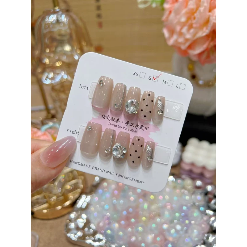 C396月光手书可拆卸穿戴美甲 10片装