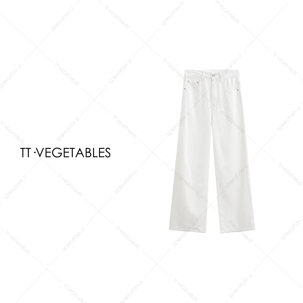 噢芬/小个子 【白牛】纯棉牛仔裤白色裤长裤直筒裤521177
