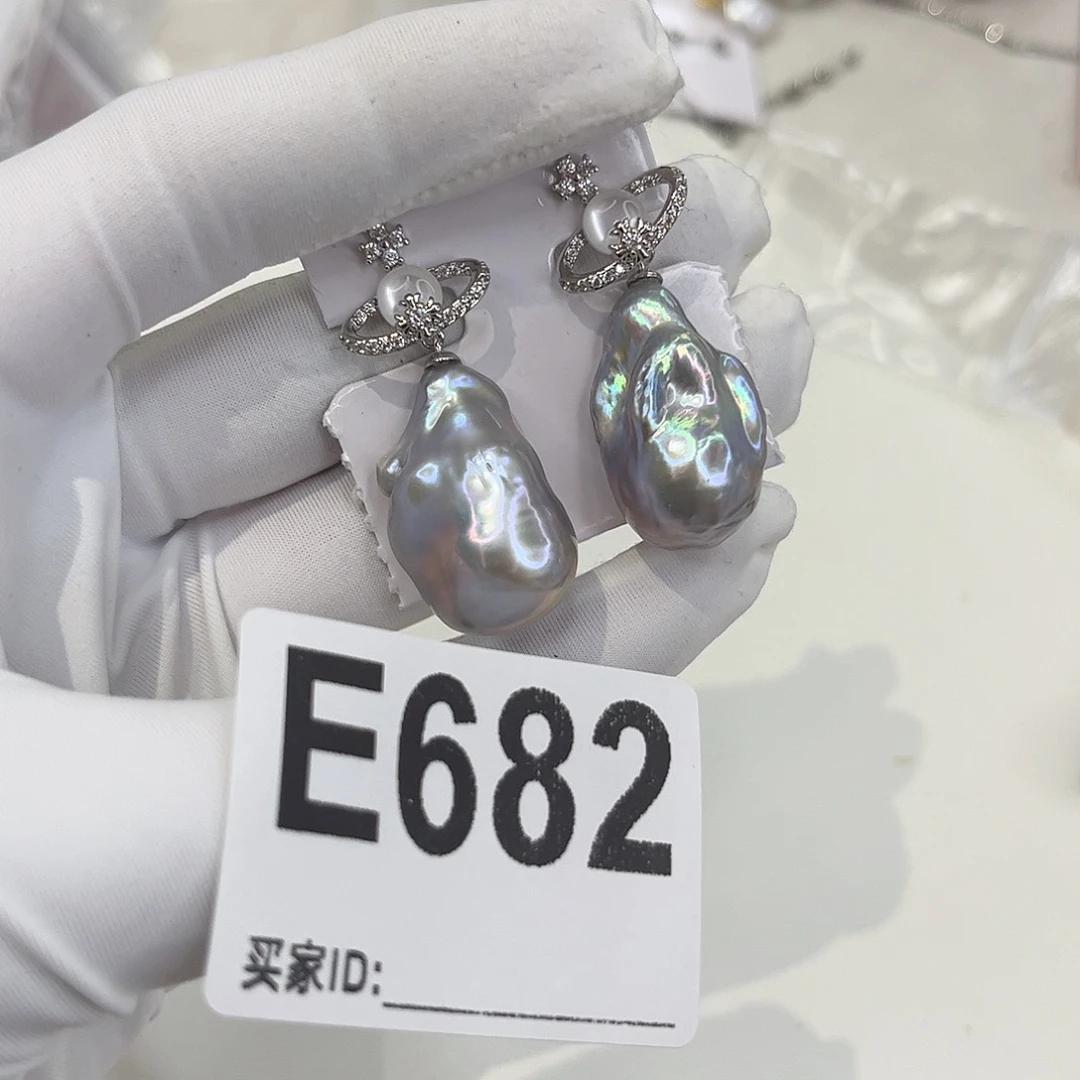 耳饰合金淡水珍珠