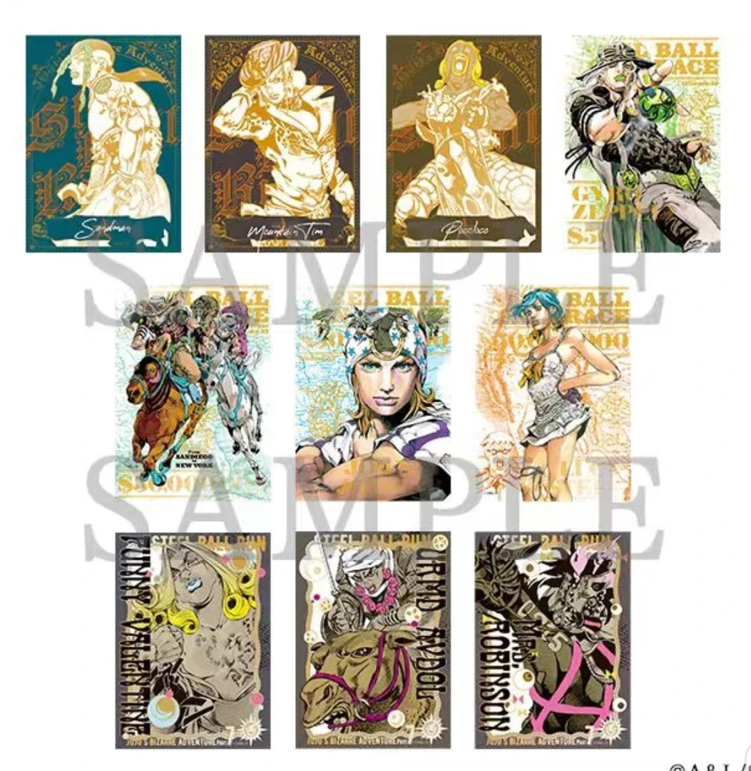 jojo sbr原画展烫金透卡