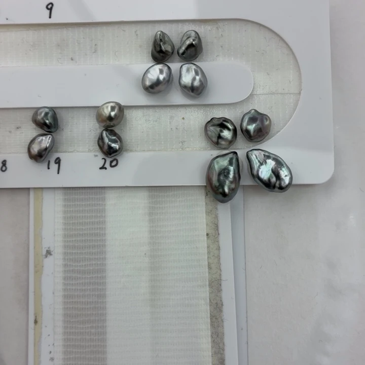 海水珍珠裸珠海水珍珠炫彩大溪地keshi裸珠