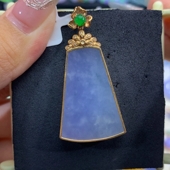 18K金镶嵌手链翡翠翡翠