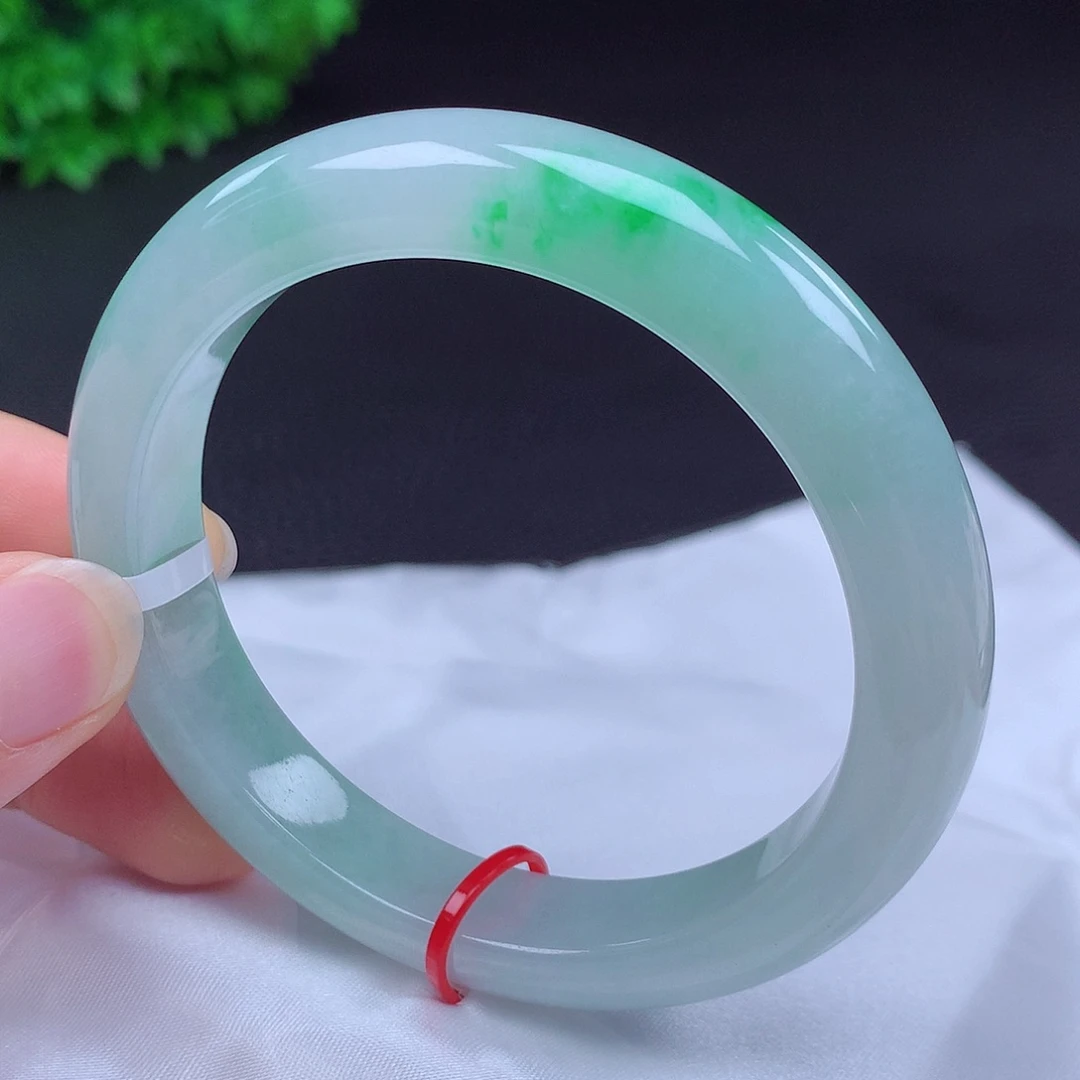 翡翠未镶嵌手镯57圈681303