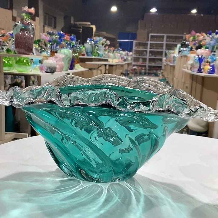 琉璃琉璃花瓶高16口38