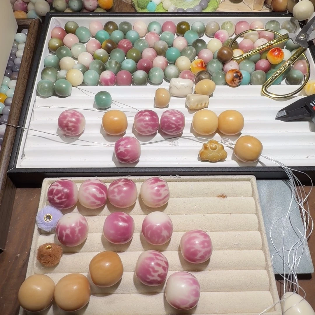 菠***³菩提根/象牙果吊坠15颗粉色打包