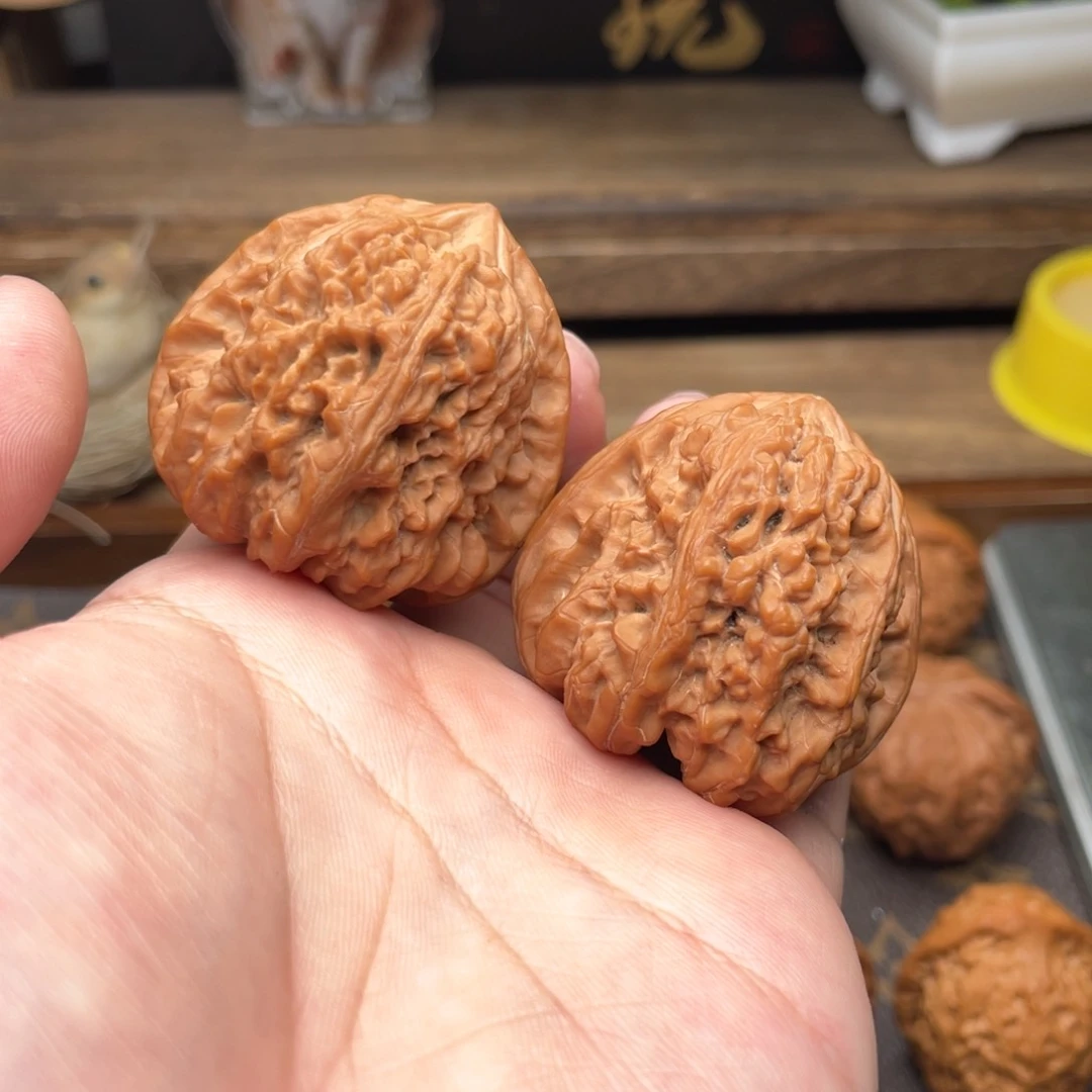 文玩核桃把件G8号40凹底