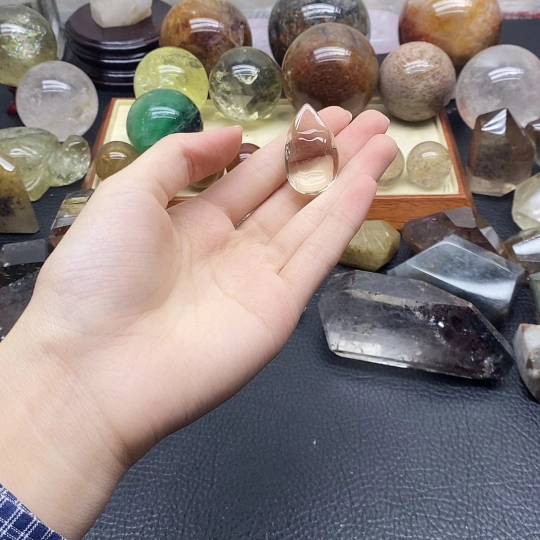 未镶嵌水晶珠宝半成品60水晶石