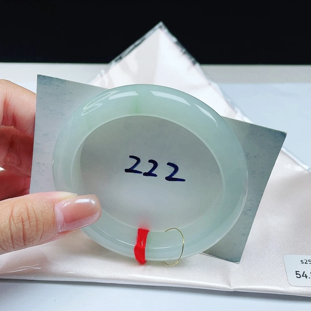 翡翠未镶嵌手镯 正圈54+