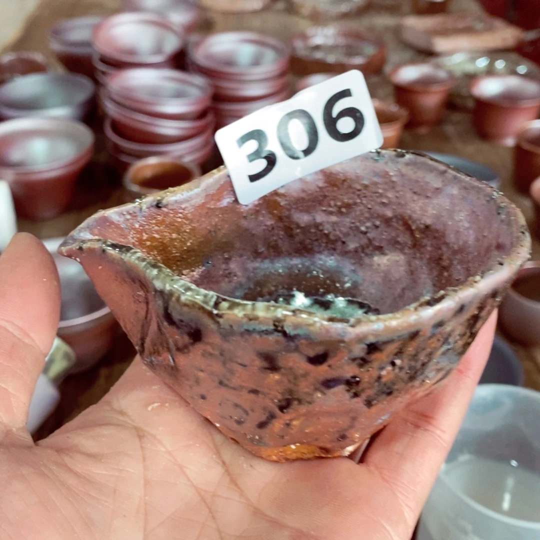 柴烧茶具陶瓷杯子