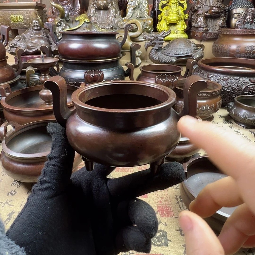 铜香炉家用供奉佛像炉