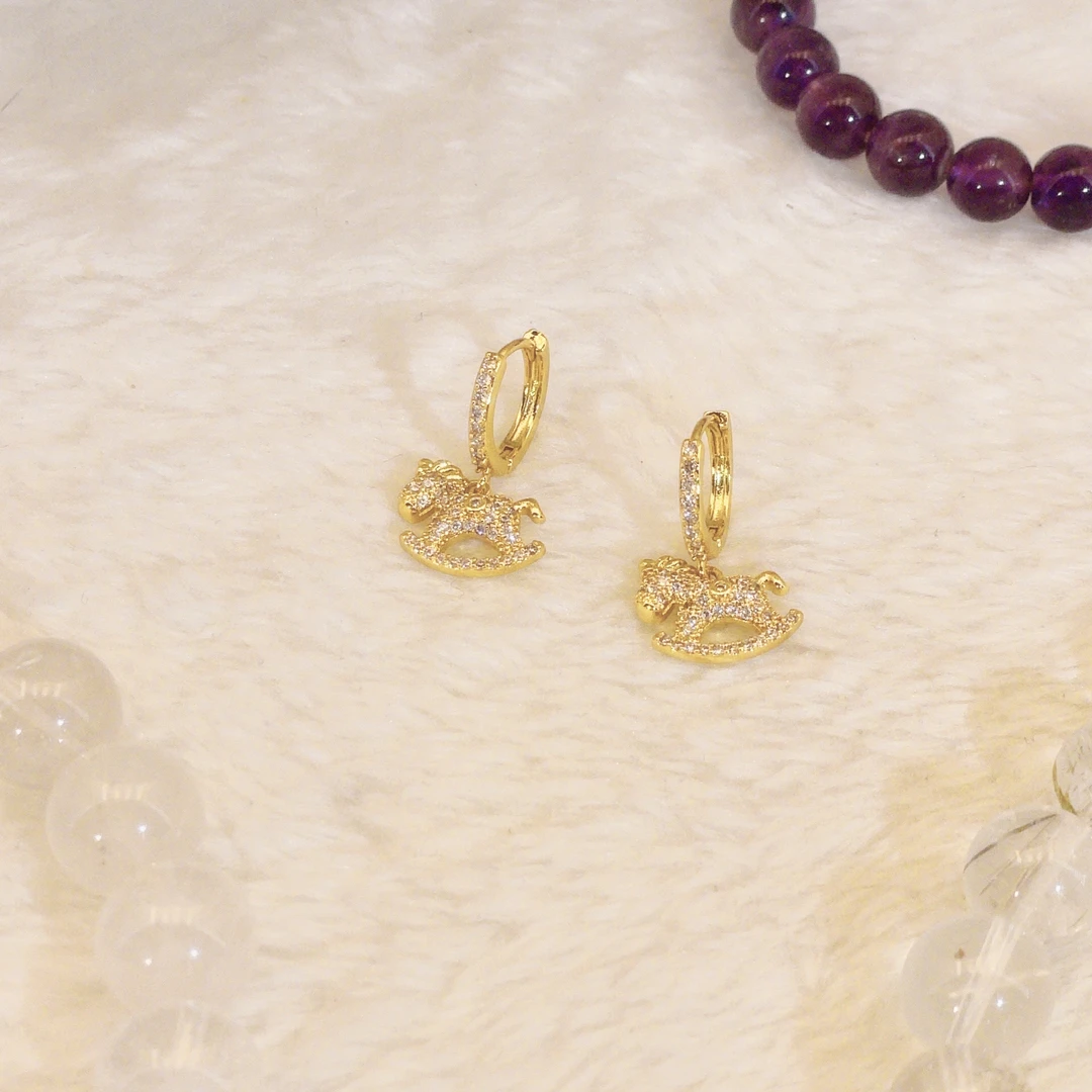 铜合金耳饰 S031★时光  梵希曼 设计感耳环