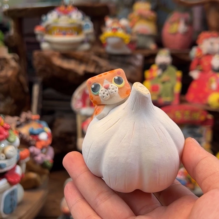 陶摆件小镇青花每日有新品