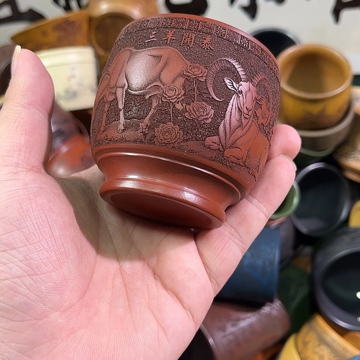 茶杯紫砂全手工紫砂主人杯