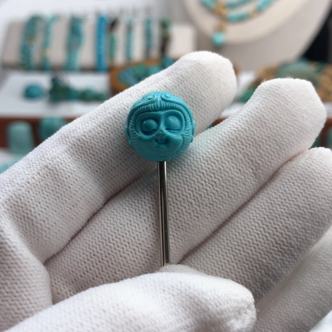 绿松石未镶嵌车挂