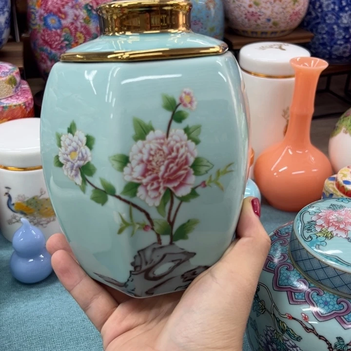 瓷片茶叶罐茶叶罐