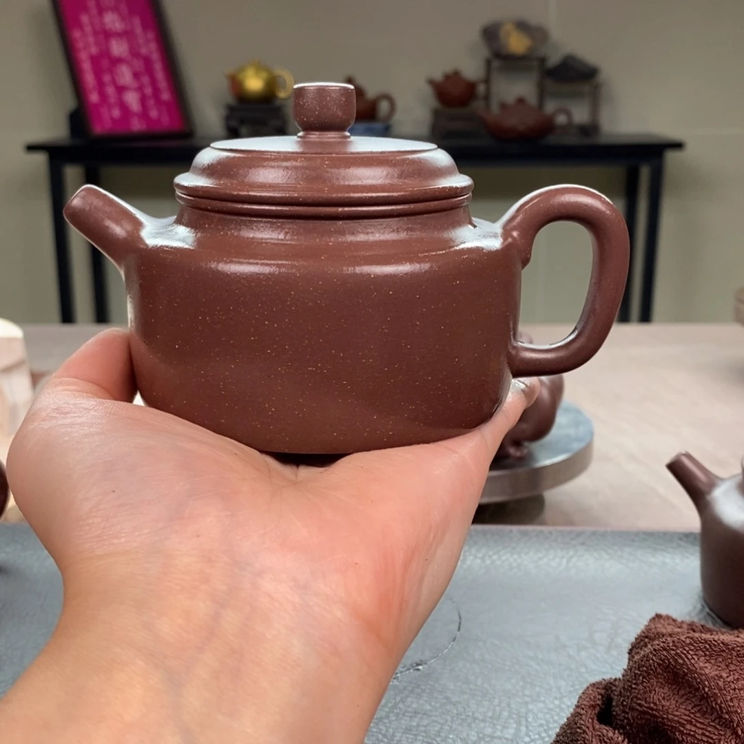 茶壶紫砂底槽清德中全手250cc