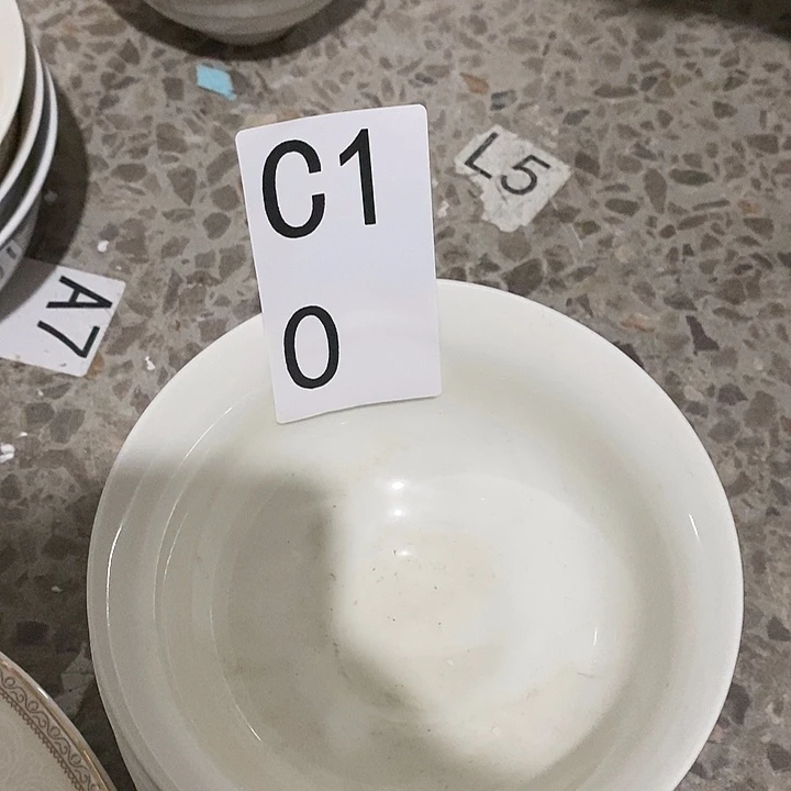 瓷四个五寸饭碗小资c10