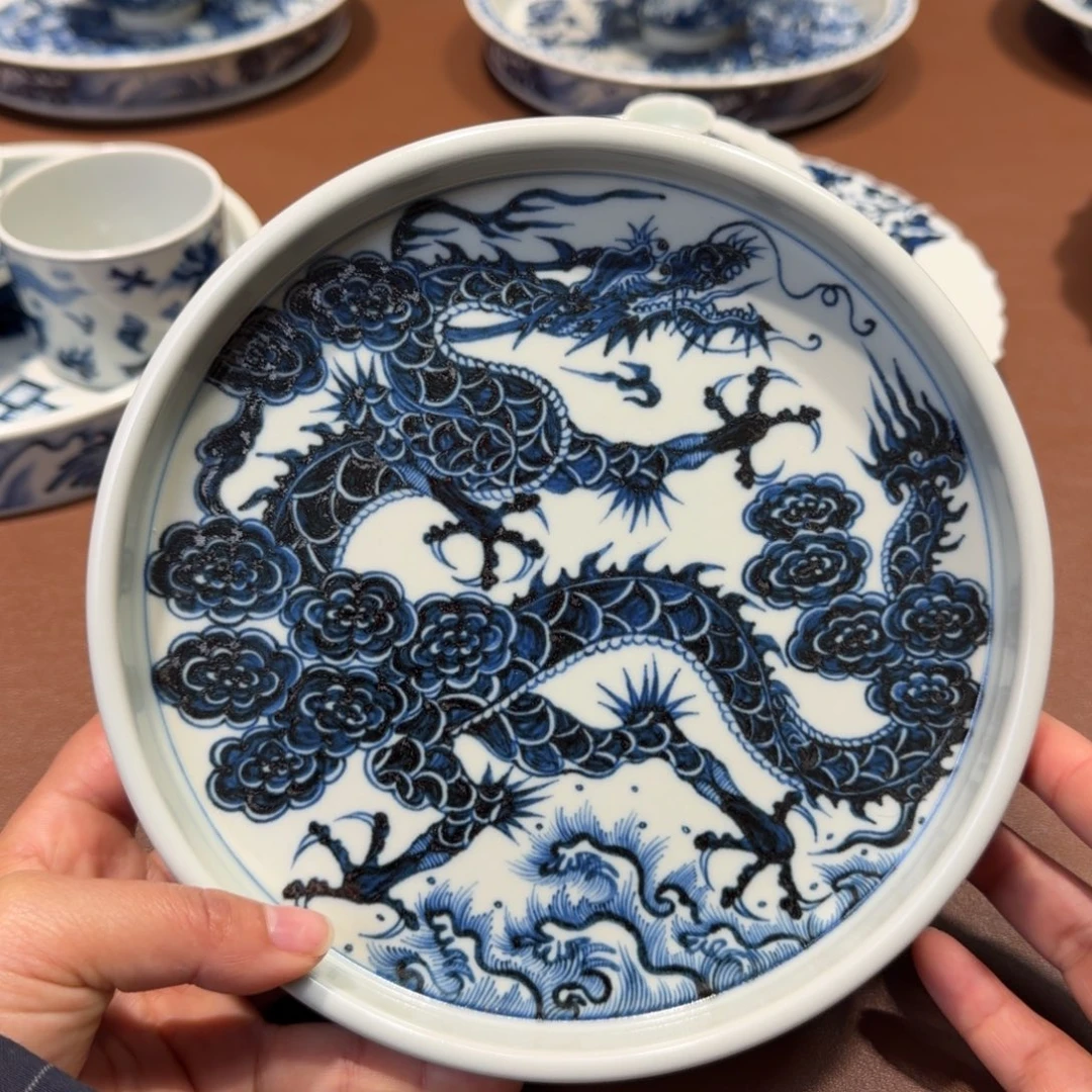 手工手绘茶具壶承