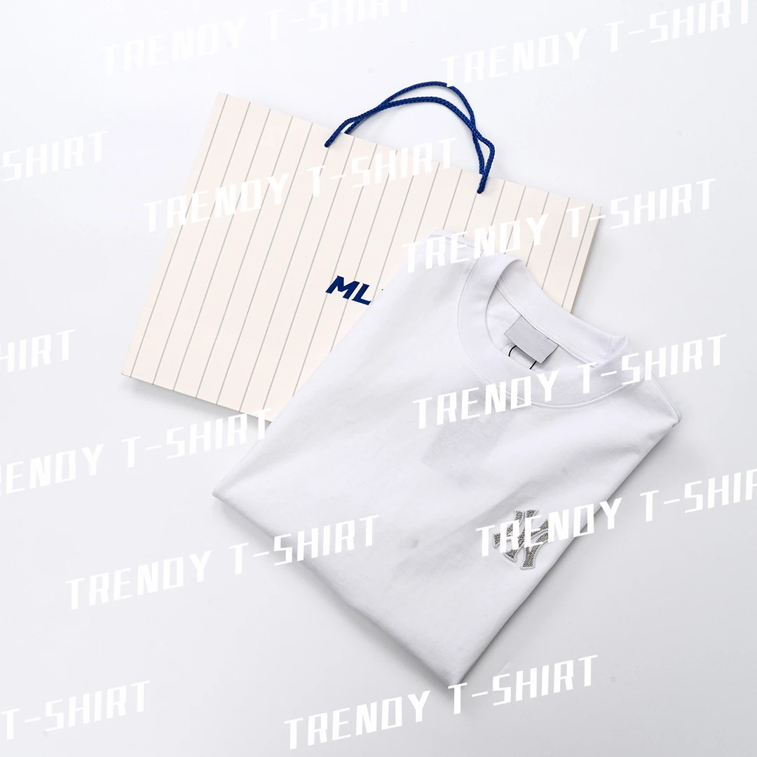 纯棉短袖重磅圆领T恤刺绣重磅高品质上衣夏季新款T01