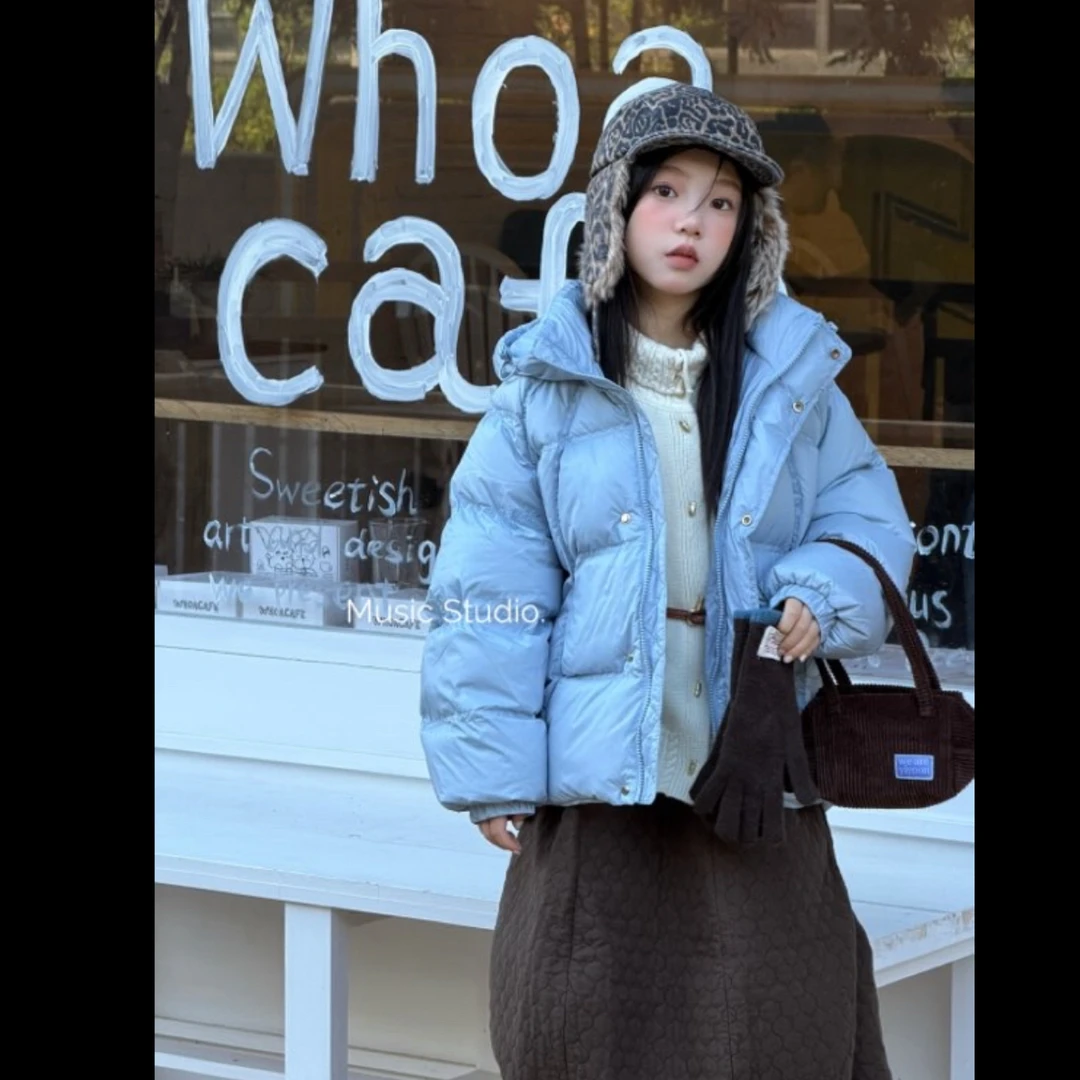 郭郭童品：木➕纯色插肩羽绒服（97112）