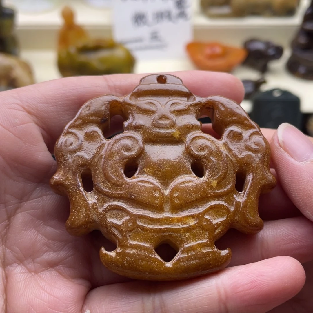 未镶嵌蛇纹石玉颈饰13