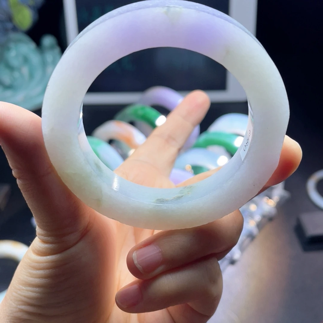 未镶嵌天然翡翠手镯定制定制翡翠