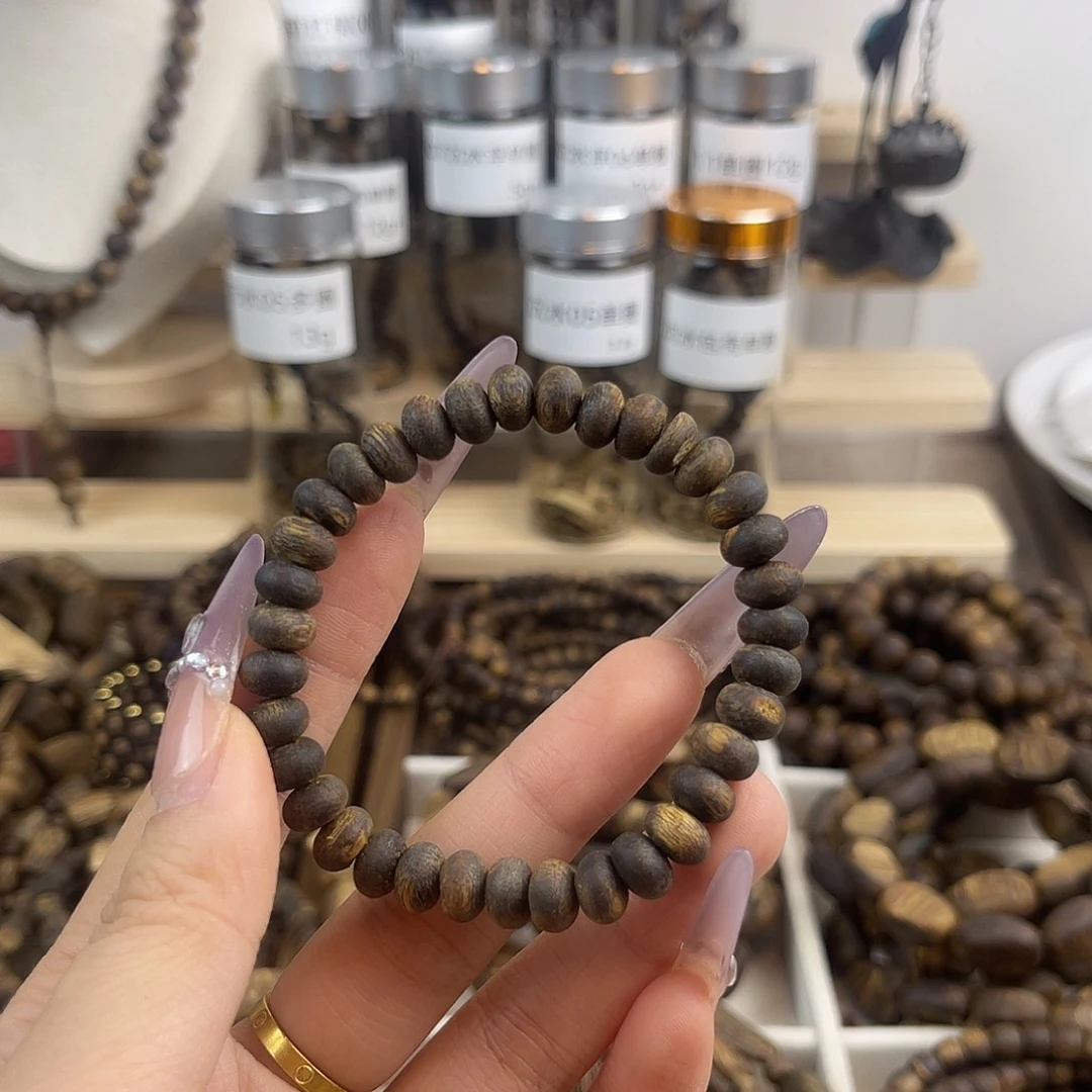 ****雨沉香沉香碎屑沉水算盘珠7g+